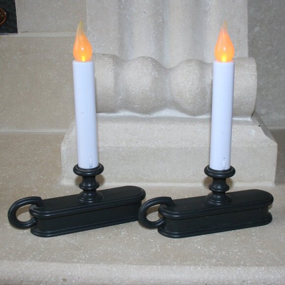 Set of 12 Dusk/Dawn Windowsill Candles Dark Bronze (NIB) - Picture 1 of 10